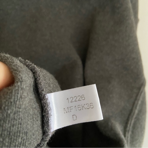 Peter Millar Gray Golf 1/4 Zip Mock Neck Melange Fleece Pullover Sweater Mens XL - Picture 5 of 5